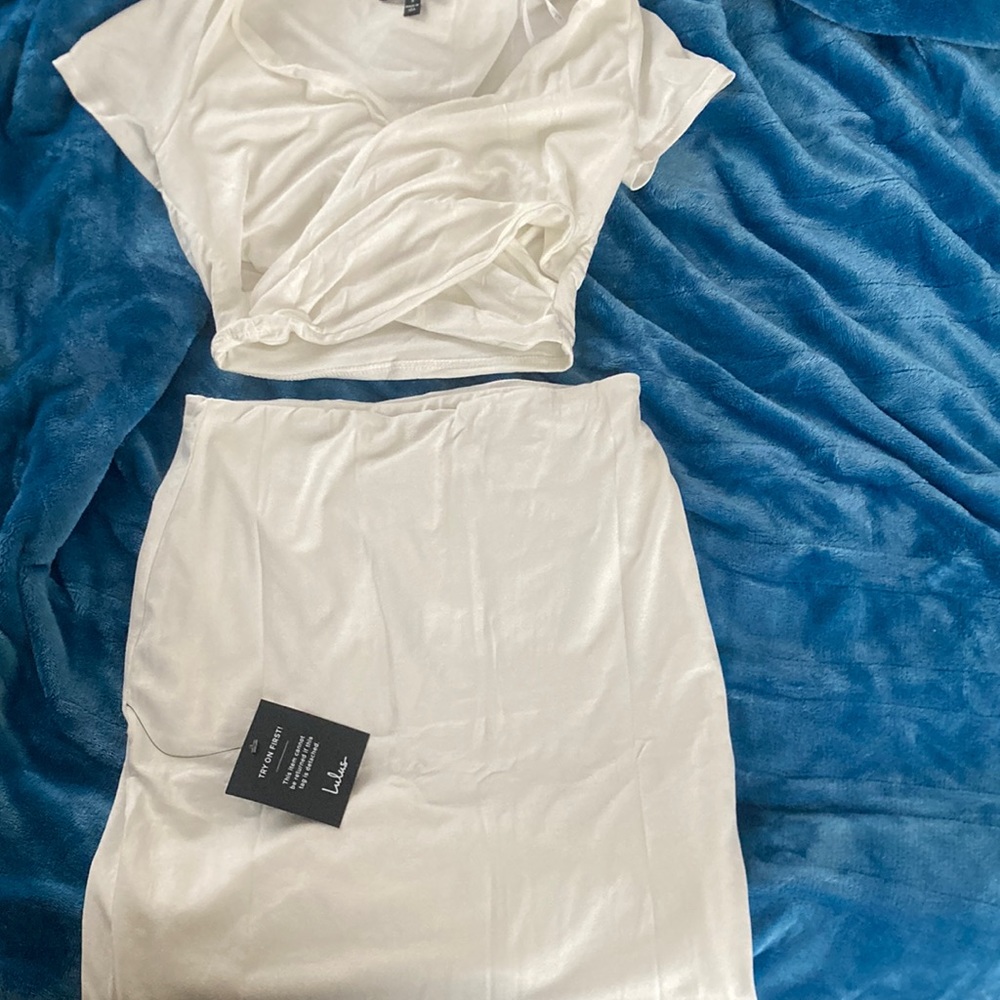 White cream two piece